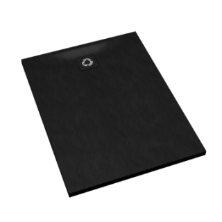 Schedline Brodzik kompozytowy Stabilsound Plus® Magnific Black Stone 90x110x4 cm, prostokątny, Gwarancja 15 lat